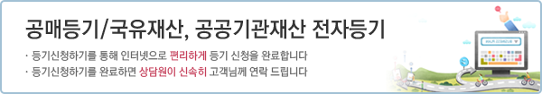 공매등기/국유재산,공공기관재산전자등기